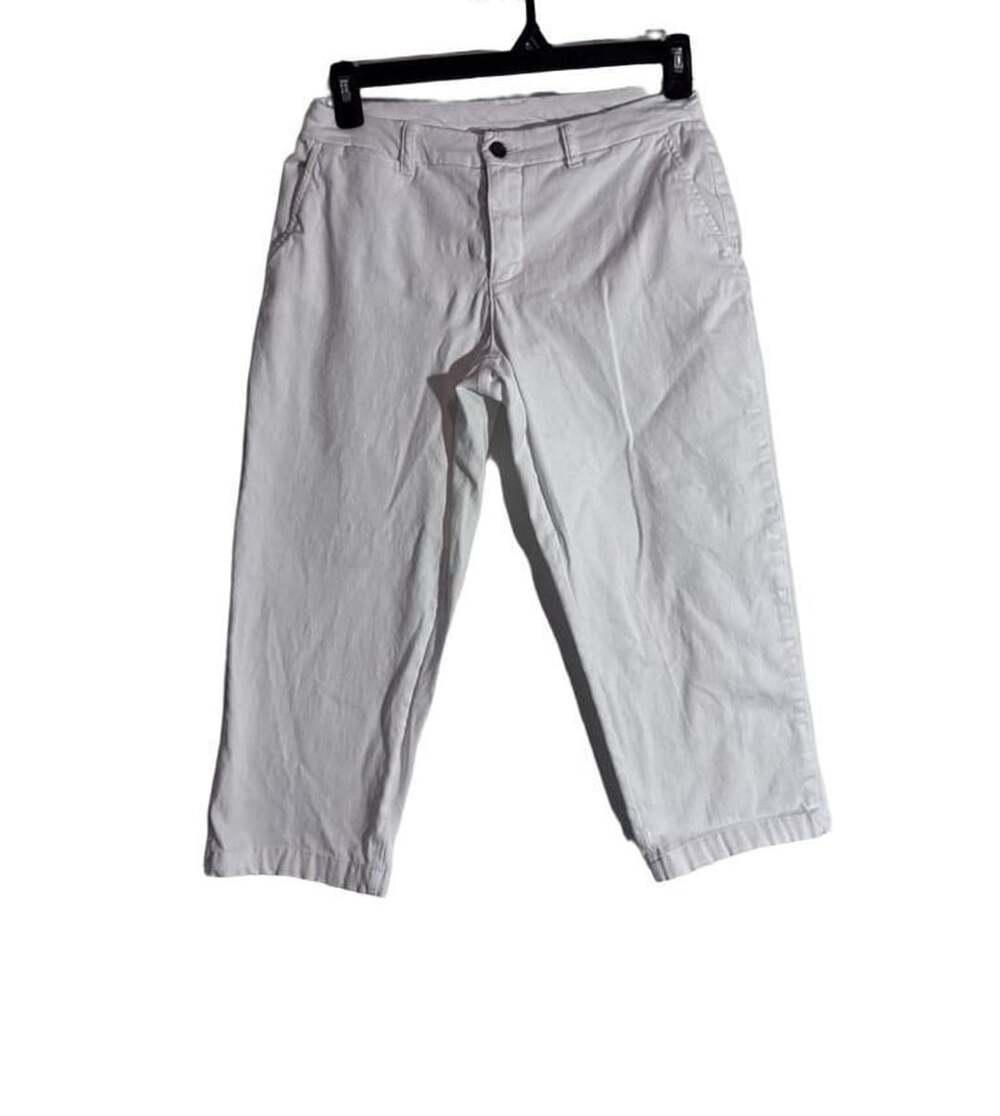 Style & Co. White Cotton Spandex Capri Pants Size 4